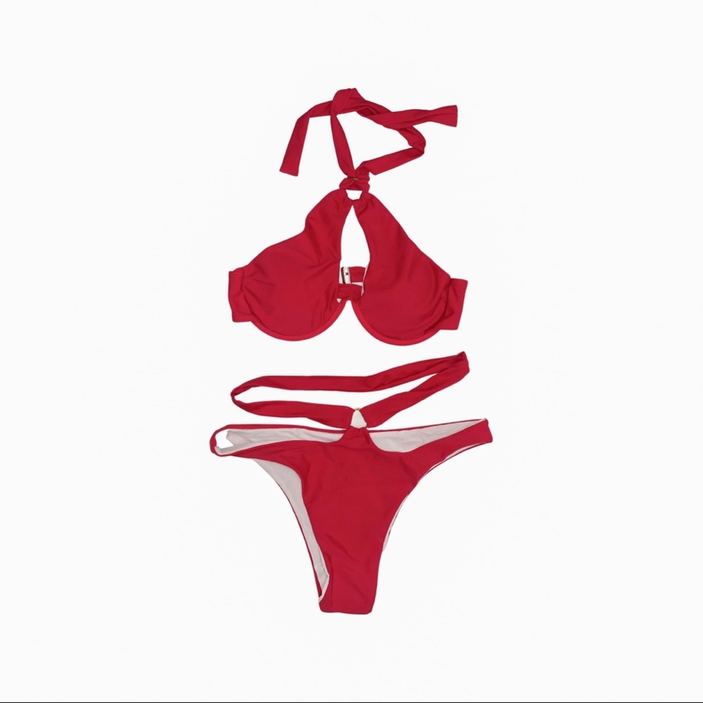Red Two Piece Bikini